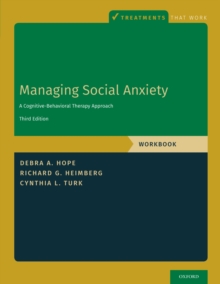 Image for Managing social anxiety: a cognitive-behavioral therapy approach. (Workbook)