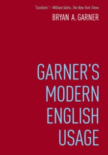 Image for Garner's Modern English Usage