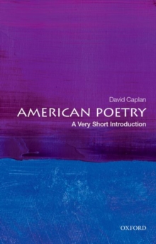 Image for American poetry  : a very short introduction