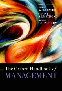 Image for The Oxford handbook of management