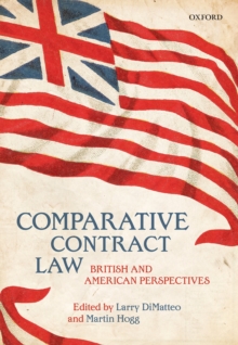 Image for Comparative Contract Law: British and American Perspectives