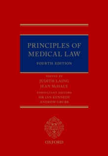 Image for Principles of medical law.