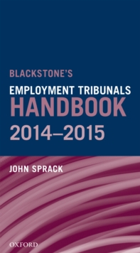 Image for Blackstone's employment tribunals handbook, 2014-15