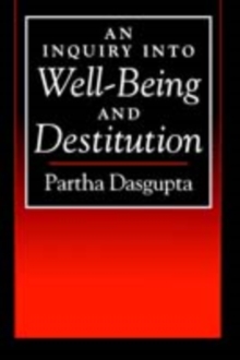 Image for An inquiry into well-being and destitution