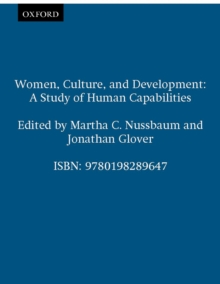 Image for Women, culture, and development: a study of human capabilities