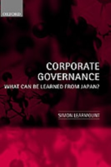 Image for Corporate governance: what can be learned from Japan?