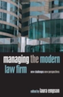 Image for Managing the modern law firm: new challenges, new perspectives