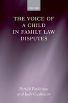 Image for The voice of a child in family law disputes