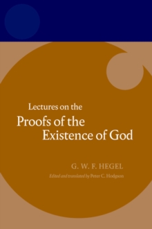 Image for Lectures on the Proofs of the Existence of God
