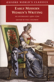 Image for Early Modern Women's Writing: An Anthology, 1560-1700