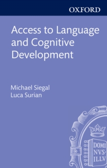Image for Access to language and cognitive development