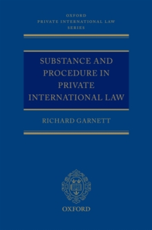 Image for Substance and procedure in private international law