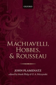 Image for Machiavelli, Hobbes, and Rousseau