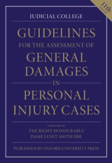 Image for Guidelines for the assessment of general damages in personal injury cases.