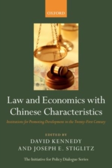 Image for Law and economics with Chinese characteristics: institutions for promoting development in the twenty-first century