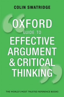 Image for Oxford guide to effective argument and critical thinking