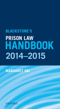 Image for Blackstone's Prison Law Handbook 2014-2015