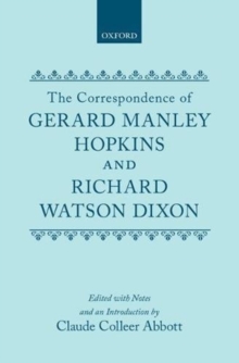 Image for The Letters of Gerard Manley Hopkins to Robert Bridges : vol I