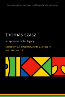 Image for Thomas Szasz: An appraisal of his legacy