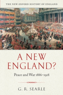 Image for A new England?: peace and war, 1886-1918