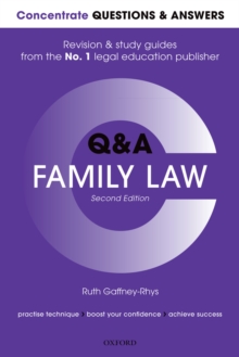 Image for Concentrate Questions and Answers Family Law: Law Q&A  Revision and Study Guide