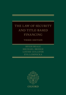 Image for Law of Security and Title-Based Financing
