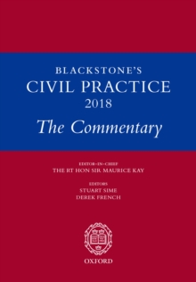 Image for Blackstone's Civil Practice 2018: The Commentary