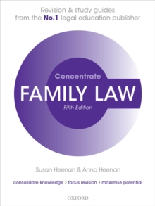 Image for Family Law Concentrate: Law Revision and Study Guide