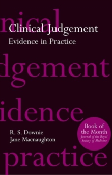 Image for Clinical judgement  : evidence in practice