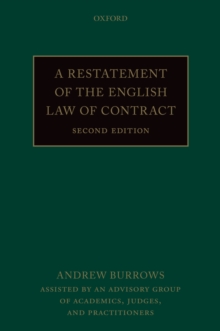 Image for Restatement of the English Law of Contract