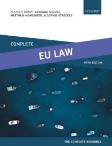Image for Complete EU Law: Text, Cases, and Materials