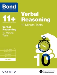 Image for Verbal reasoning7-8 years,: 10 minute tests