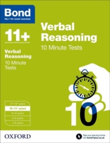 Image for Verbal reasoning10-11 years,: 10 minute tests