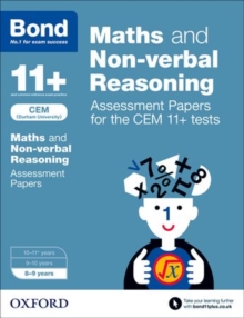 Image for Bond 11+: Maths and Non-verbal Reasoning: Assessment Papers for the CEM 11+ tests