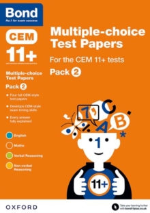 Image for Bond 11+Pack 2: Multiple-choice test papers for the CEM 11+ tests