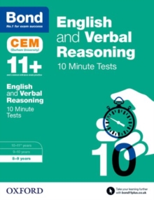 Image for English & verbal reasoning  : CEM 10 minute tests: 8-9 years