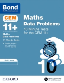 Image for Bond 11+: CEM Maths Data 10 Minute Tests: Ready for the 2024 exam