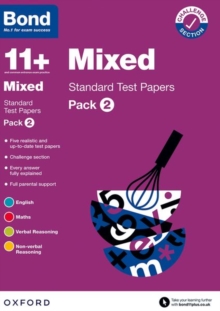 Image for Bond 11+: Bond 11+ Mixed Standard Test Papers: Pack 2: For 11+ GL assessment and Entrance Exams