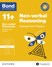 Image for Bond 11+: Bond 11+ Non-Verbal Reasoning Assessment Papers 8-9 Years