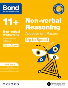 Image for Bond 11+: Bond 11+ Non-verbal Reasoning Up to Speed Assessment Papers with Answer Support 10-11 years: Ready for the 2024 exam