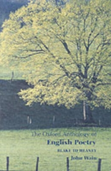 Image for The Oxford Anthology of English Poetry Volume II