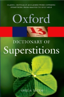 Image for A Dictionary of Superstitions