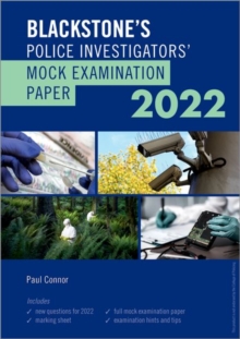 Image for Blackstone's police investigators' mock examination paper 2022