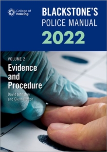 Image for Blackstone's Police Manuals Volume 2: Evidence and Procedure 2022