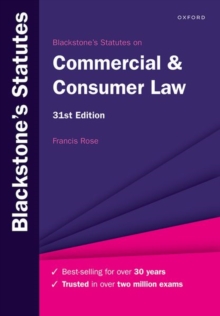 Blackstone’s Statutes on Commercial & Consumer Law