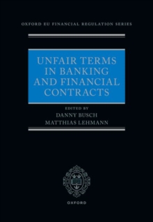 Image for Unfair terms in banking and financial contracts