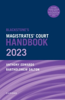 Image for Blackstone's magistrates' court handbook 2023
