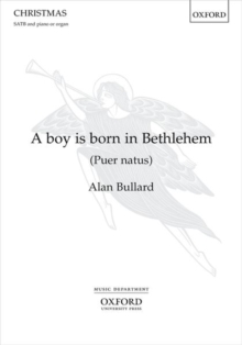 Image for A boy is born in Bethlehem (Puer natus)