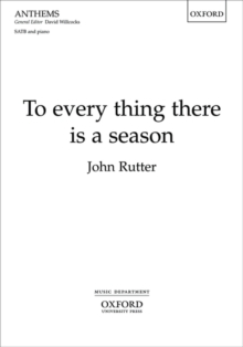 Image for To every thing there is a season