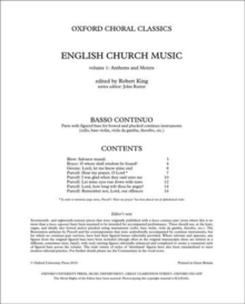 Image for English Church Music, Volume 1: Anthems and Motets